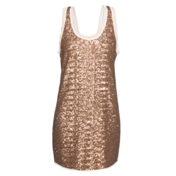 Wilfred Aritzia Sequin Tank Party Mini Dress Med